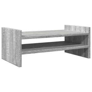 W2B VidaXL Sonoma Grey 19.7x10.6x7.9'' Engineered Wood Laptop Stand Monitor Stand