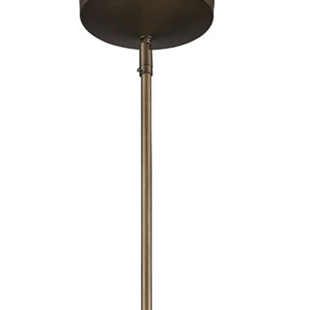 HMS Newport 1-Light Tin Coated Pendant with Raw Brass Interior Shade and Louver Decorative Lamp - Image 5