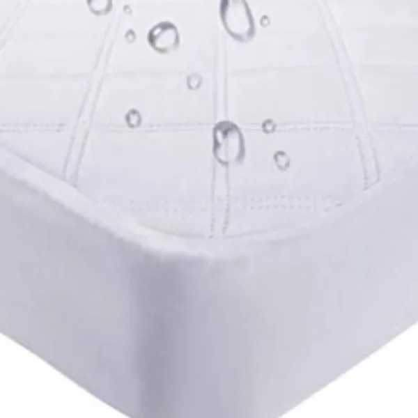 HMS 9" Quilted Microfiber Crib Mattress Pad Liner Waterproof Bamboo Terry Single Size Foam with Hospital Protection Use Only - Image 6