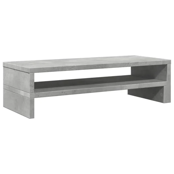 W2B VidaXL 21.3x8.7x5.9'' Concrete Grey Engineered Wood Laptop Stand Monitor Stand - Image 5