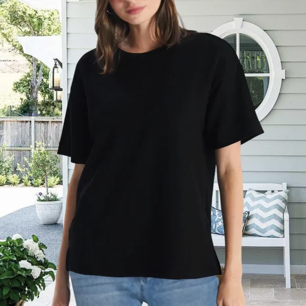 Women's Howdy Cow Skull Graphic Tee Shirt, Western Style Crew Neck Short Sleeve T-Shirt, Cute Summer Top for Women - Image 2