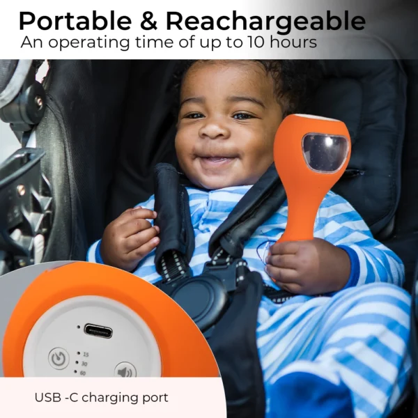 High Quality Portable White Noise Machine RGB LED Lighting Mini USB Audio Musical Wofer for Baby's Sleep Home Outdoor Battery - Image 5