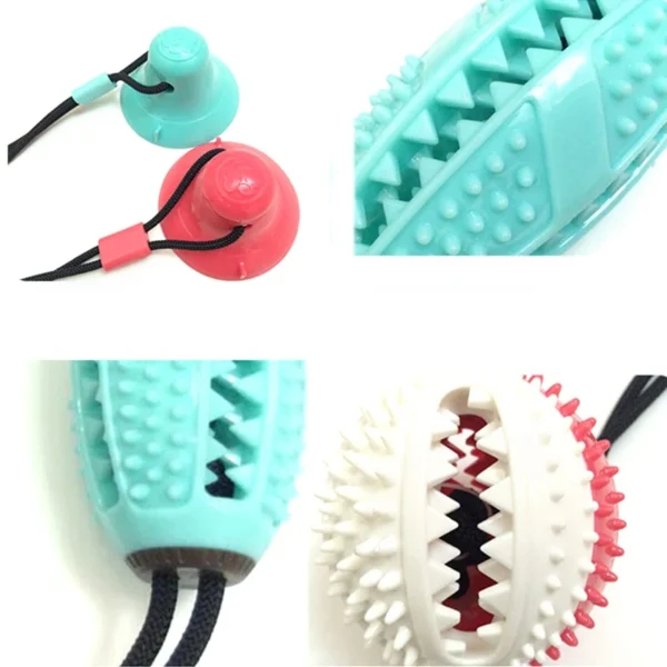 Dog Chew Toys with Suction Cup Doggy Pull Ball Dog Toys for Dogs Tooth Cleaning Pet Training Treats Toys Pet Supplies - Image 5