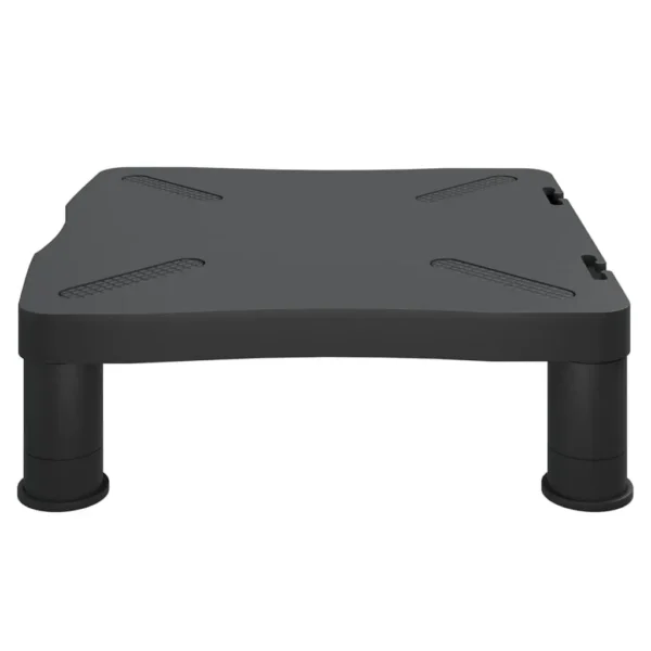 VidaXL W2B Black High Impact Polystyrene (HIPS) Monitor Stand 13.2x13.4x4.1 in Stylish Laptop Stand - Image 3