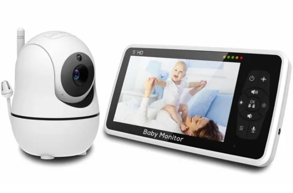 5'' 720P HD Smart Baby Monitor with Two Cameras Baby Phone Pan Tilt Baby Camera with Video Monitor Two Cameras SM50(1+2) - Image 2