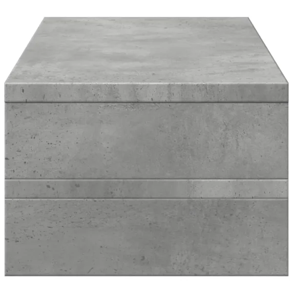 W2B VidaXL 21.3x8.7x5.9'' Concrete Grey Engineered Wood Laptop Stand Monitor Stand - Image 4
