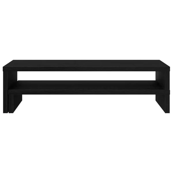 W2B VidaXL Black Oak 21.3x8.7x5.9'' Monitor Stand Engineered Wood Laptop Stand - Image 4