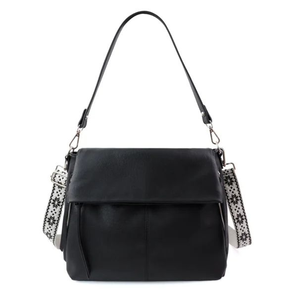 USA Delivery Large Hobo Crossbody Bags for Women Vegan Leather Crossbody Purse Womens Shoulder Bag with Multiple Zippers - Image 7