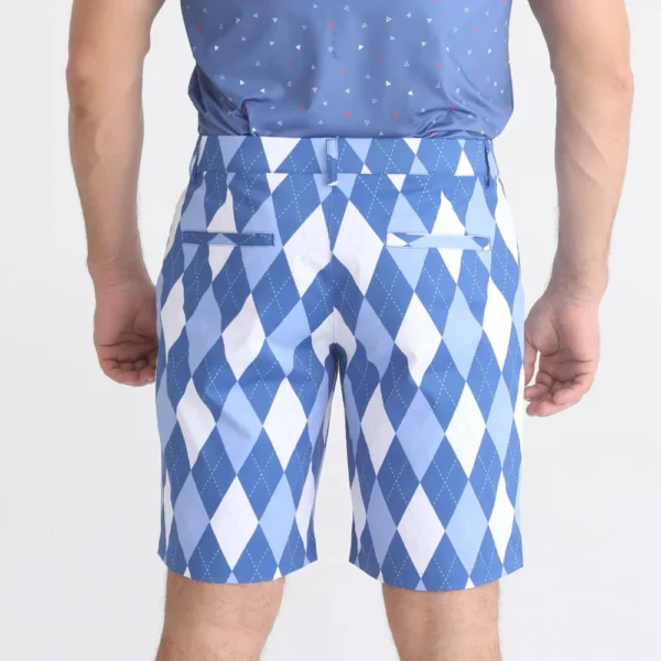 Hot Sale Fashion Casual 85% Polyester Lightweight Athletic Fit Golf Shorts Men - Image 3