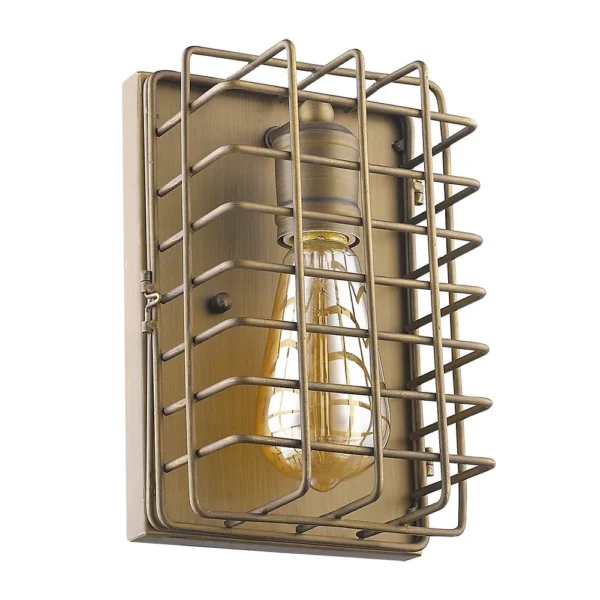 HMS Light Gold Cage Decorative Lamp Wall Sconce - Image 4