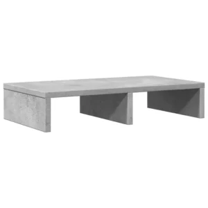 W2B VidaXL 19.7x10.6x3.9'' Engineered Wood Laptop Stand Concrete Grey Monitor Stand