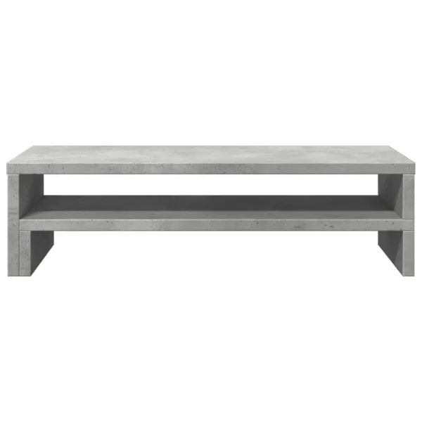 W2B VidaXL 21.3x8.7x5.9'' Concrete Grey Engineered Wood Laptop Stand Monitor Stand - Image 3