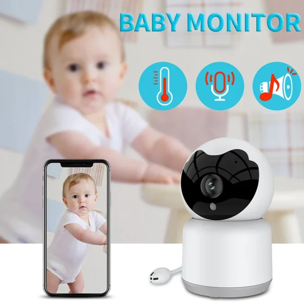 Tuya Smart Baby Monitor Camera 1080P Temperature Humidity Play Lullaby Remotely Two Way Audio Babies Nanny Video Camera - Image 6