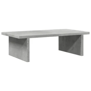 W2B VidaXL 19.7x10.6x5.9'' Engineered Wood Laptop Stand Concrete Grey Monitor Stand