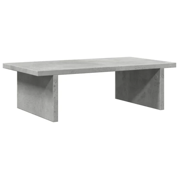 W2B VidaXL 19.7x10.6x5.9'' Engineered Wood Laptop Stand Concrete Grey Monitor Stand