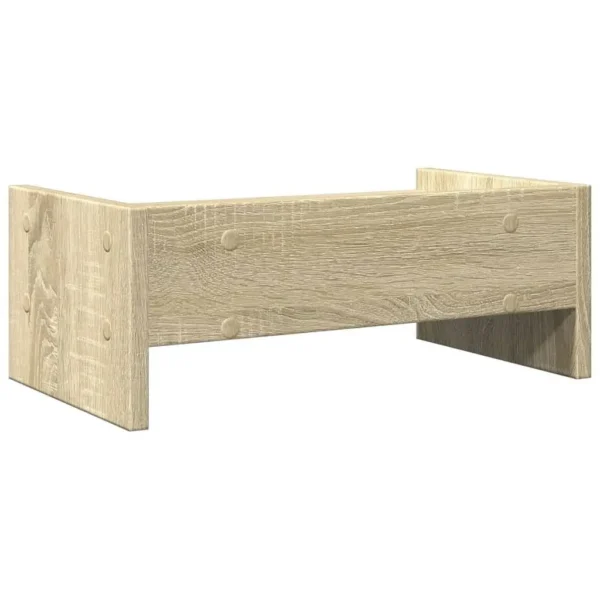 W2B VidaXL Sonoma Oak 16.5x9.4x6.3' Monitor Stand Engineered Wood Laptop Stand - Image 5