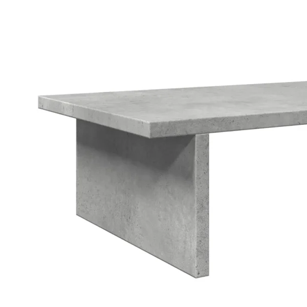 W2B VidaXL 19.7x10.6x5.9'' Engineered Wood Laptop Stand Concrete Grey Monitor Stand - Image 6