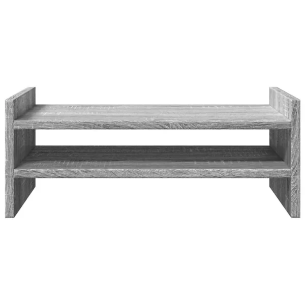 W2B VidaXL Sonoma Grey 19.7x10.6x7.9'' Engineered Wood Laptop Stand Monitor Stand - Image 3