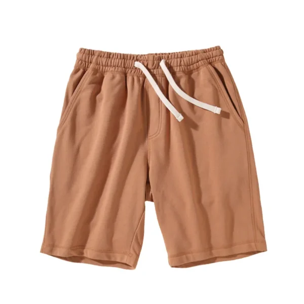 2022 Plus Size 5XL Jogger Shorts for Men Summer Running French Terry Streetwear Man 350gsm Heavy Blank 100% Cotton Shorts Men - Image 4