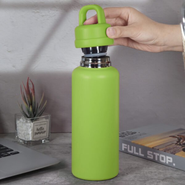 26oz Double-Walled Stainless Steel Tumbler US Warehouse Leak-Proof One-Touch Opening for Outdoor Camping Thermal Water Bottle - Image 6