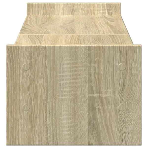 W2B VidaXL Sonoma Oak 39.4x10.6x7.9' Monitor Stand Engineered Wood Laptop Stand - Image 4