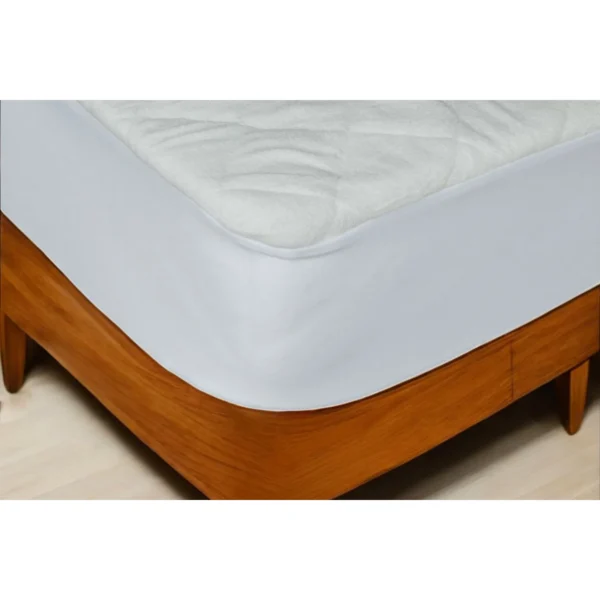 HMS 9" Quilted Microfiber Crib Mattress Pad Liner Waterproof Bamboo Terry Single Size Foam with Hospital Protection Use Only