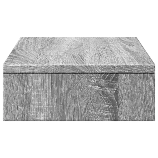 W2B VidaXL Sonoma Grey 19.7x10.6x3.9'' Engineered Wood Laptop Stand Monitor Stand - Image 4