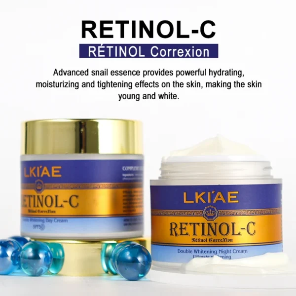 Private Label Regular Size 50g Retinol Moisturizer Cream Whitening Cream with Niacinamide and Collagen for Black Skin - Image 6