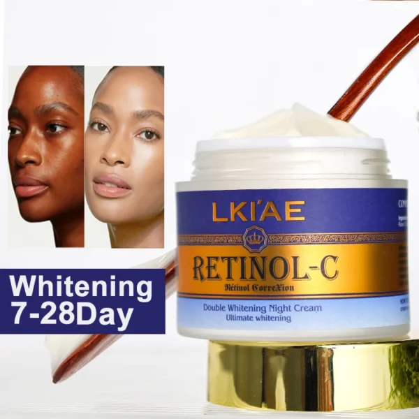 Private Label Regular Size 50g Retinol Moisturizer Cream Whitening Cream with Niacinamide and Collagen for Black Skin - Image 4