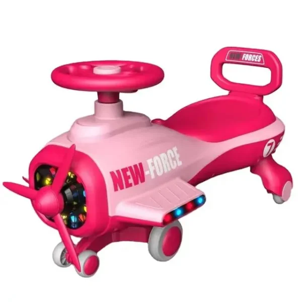 New Design Anti-rollover Plane Model Baby Swing Car Ride on Toys With Large Seat Light and Music for 1-4 Year Old Kid - Image 8