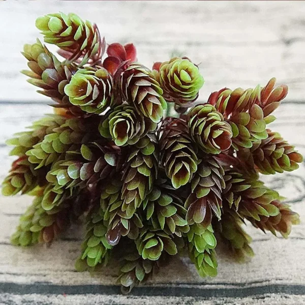30Pcs/Bundle Fake Green Plant Cheap Artificial Plastic Flowers for Home Table Decorative Wedding Christmas Diy Candy Gift Box - Image 8