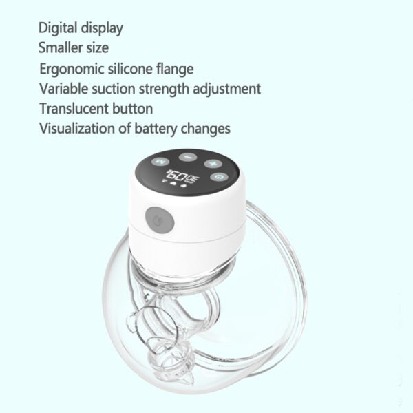 Hot-sell Electric Portable Breast Pump Hands-Free Silicone Wearable Pump for New Baby's Holidays and Travel - Image 6