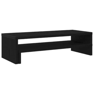 W2B VidaXL Black Oak 21.3x8.7x5.9'' Monitor Stand Engineered Wood Laptop Stand