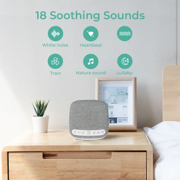 Portable White Noise Machine & Heartbeat Sound Therapy for Baby Sleep Relaxation Consumer Electronics - Image 5