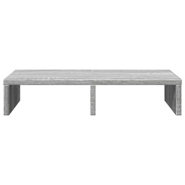 W2B VidaXL Sonoma Grey 19.7x10.6x3.9'' Engineered Wood Laptop Stand Monitor Stand - Image 3
