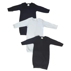 UD2 Newborn Baby Boy 3 Piece Gown Set Nc_0851 100% Cotton Muslin Ins Style Baby Clothing Sets for Newborns