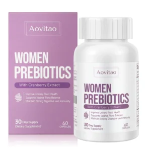 FCJ Women's Ph Balance Gut Health Prebiotics 60 Billion CFU Vaginal Probiotics Capsules Digestive Urinary Yoni Probiotic Pops