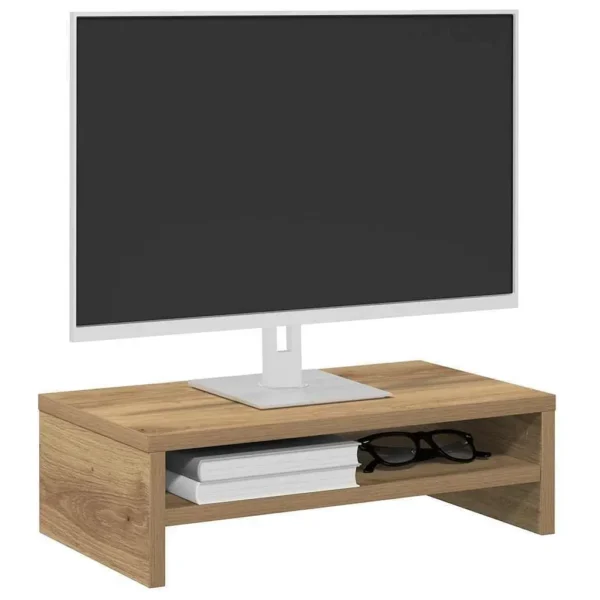 W2B VidaXL Artisan Oak Engineered Wood Medium Monitor Stand Elegant Laptop Stand - Image 3