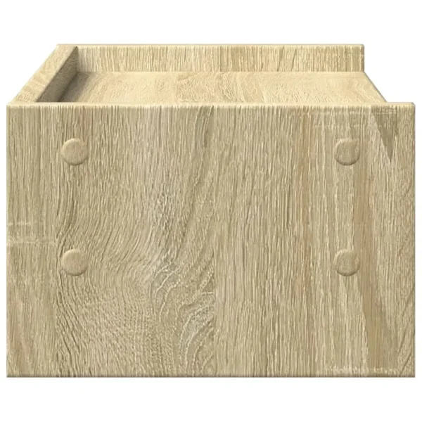 W2B VidaXL Sonoma Oak 16.5x9.4x6.3' Monitor Stand Engineered Wood Laptop Stand - Image 4
