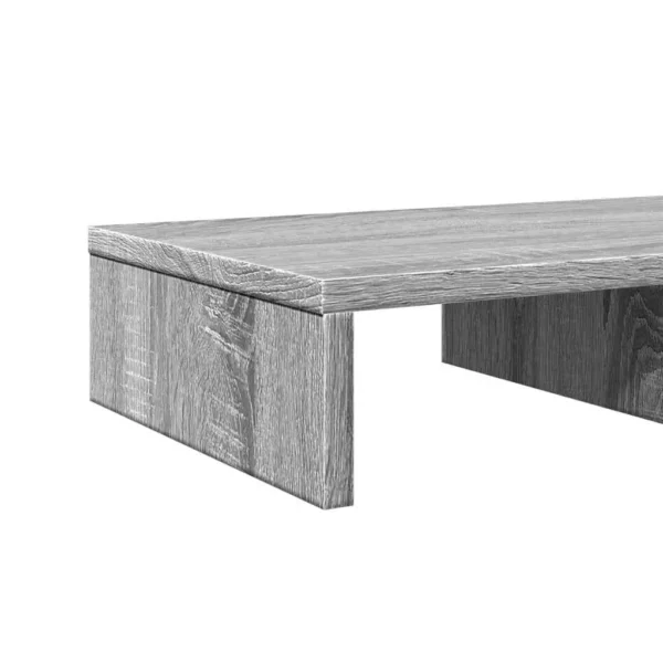 W2B VidaXL Sonoma Grey 19.7x10.6x3.9'' Engineered Wood Laptop Stand Monitor Stand - Image 6