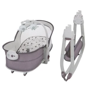Custom Design Luxury Baby Swing Bouncer,Baby Rocker With Toys 5 in 1 Baby Swing Cradle