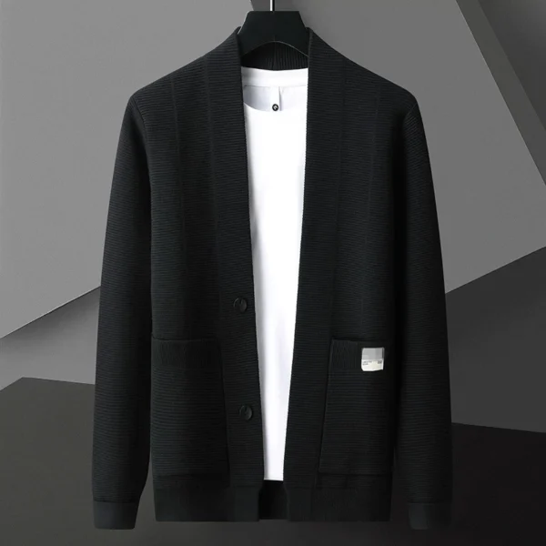 Autumn/Winter Fashion Knitted  Cardigan Sweater Men Casual  High Quality  Coats Men  Jacket - Image 4