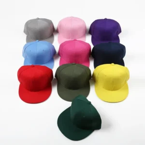 Custom logo Solid Hats Men and Woman Flat Edge Baseball Caps Adjustable