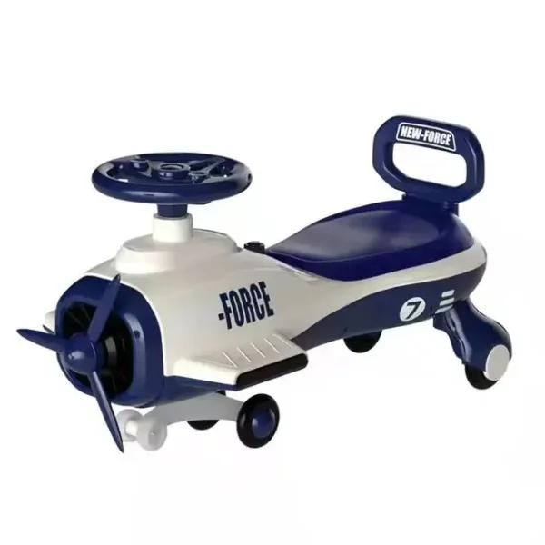 New Design Anti-rollover Plane Model Baby Swing Car Ride on Toys With Large Seat Light and Music for 1-4 Year Old Kid - Image 11