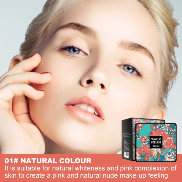 EELHOE Water Feeling CC Cream Mushroom Air Cushion Cover Waterproof and Sweat Resistant Makeup Blemish Concealer - Image 4