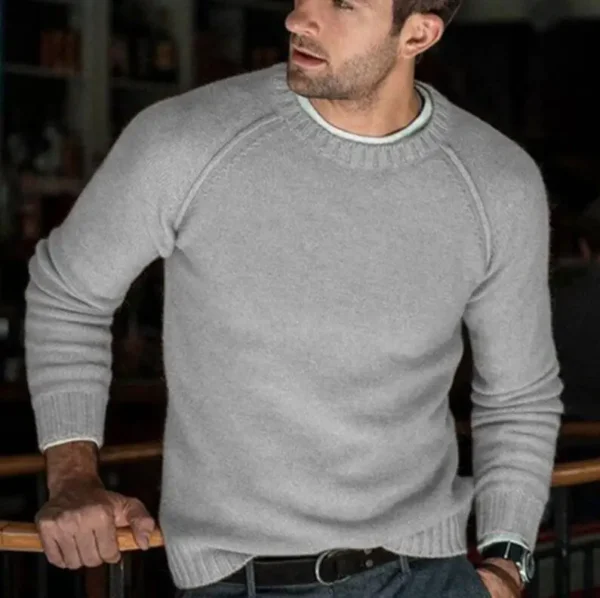 Brand New Men's  Sweater  Men Sweaters Knit Pullovers for Male Youth Slim Knitwear Man Sweater - Image 5