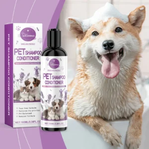 Custom Logo 100ml Natural Formula Long Lasting Fragrance Pet Hair Care Pet Shampoo & Conditioner