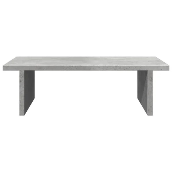W2B VidaXL 19.7x10.6x5.9'' Engineered Wood Laptop Stand Concrete Grey Monitor Stand - Image 3