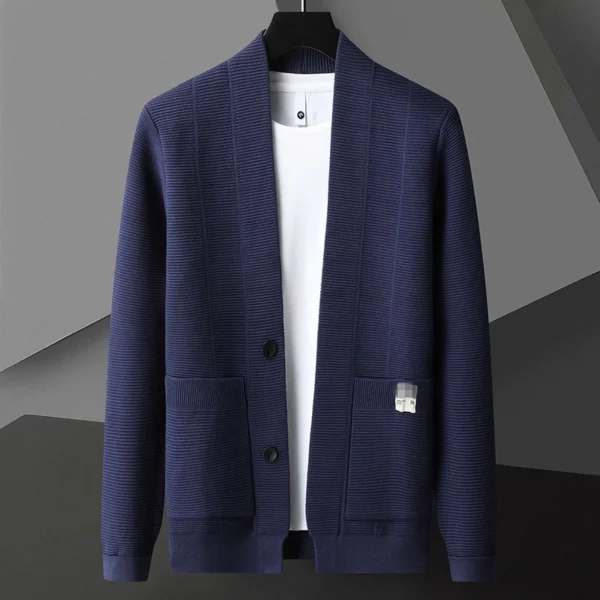 Autumn/Winter Fashion Knitted  Cardigan Sweater Men Casual  High Quality  Coats Men  Jacket - Image 5
