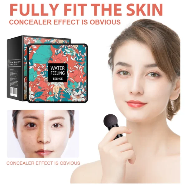 EELHOE Water Feeling CC Cream Mushroom Air Cushion Cover Waterproof and Sweat Resistant Makeup Blemish Concealer - Image 3